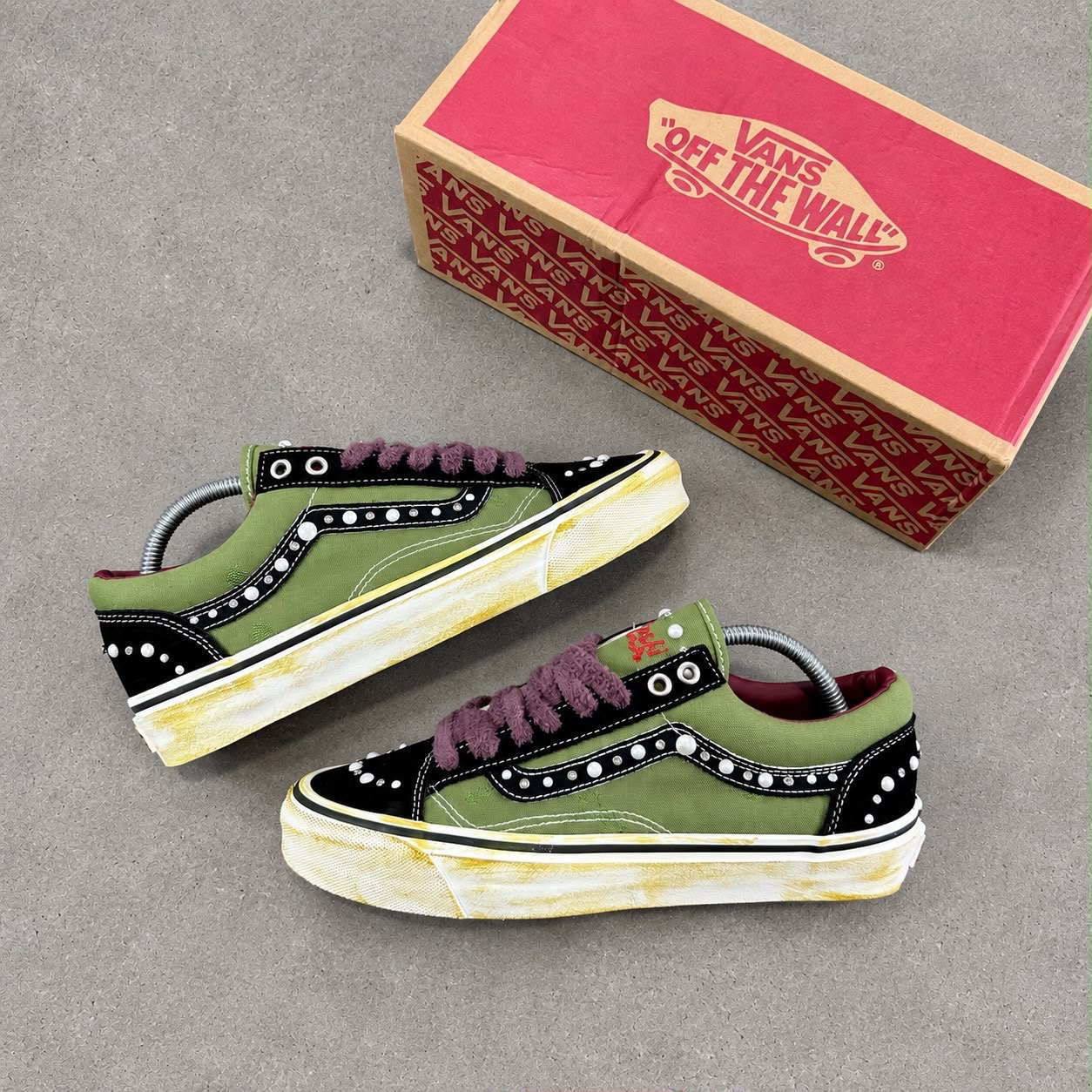 NEW SATOSHI NAKAMOTO x VANS OLD SKOOL  REISSUE 36 LX - PEARLIZED ARMY SNKS