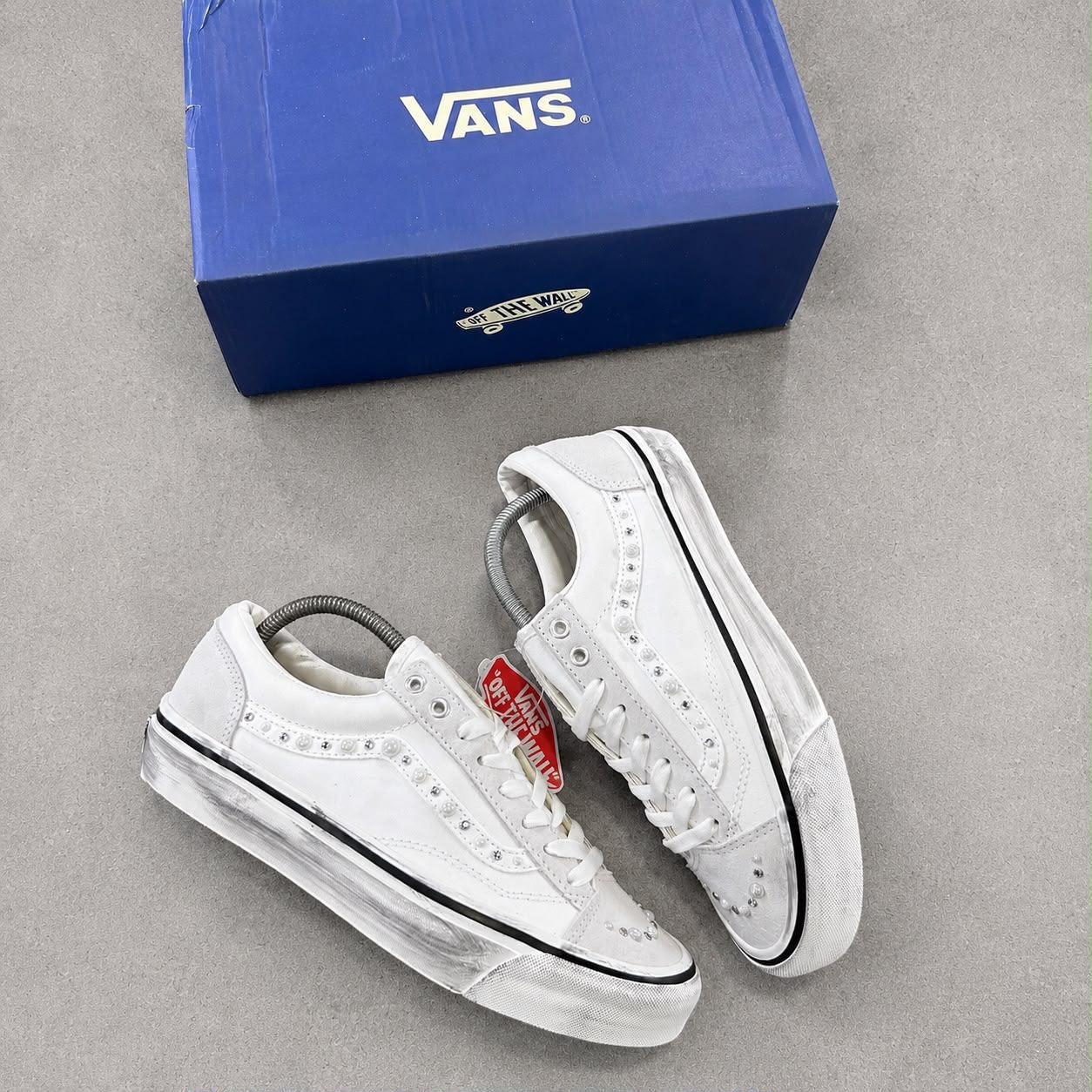 NEW SATOSHI NAKAMOTO x VANS OLD SKOOL  REISSUE 36 LX - MARSHMALLOW SNKS