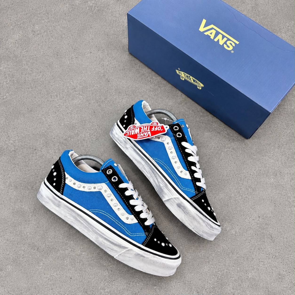 NEW SATOSHI NAKAMOTO x VANS OLD SKOOL  REISSUE 36 LX - BLACK NAVY  SNKS